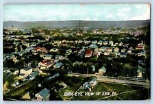 Erie Pennsylvania Postcard Birds Eye View Exterior House c1910 Vintage Antique picture