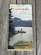 Vintage Colorful Colorado Map Brochure Souvenir picture