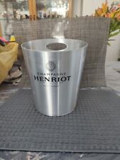 Vintage Henriot Champagne Bucket Aluminum France Decor Design 9” Rare WOW picture