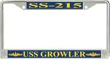 USS Growler SS-215 Officer License Frame - American Made - Veteran Approved picture