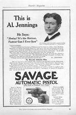 Savage Automatic Pistol - Al Jennings of Oklahoma  - Circa 1914 picture