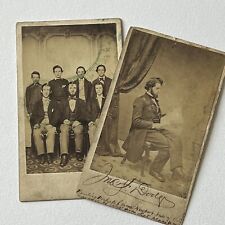 Antique CDV Photograph Civil War Died In Battle Photo Found In Jacket ID Dodge picture