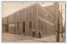 c1910 Custom Upholstering Furniture Store Shop Employees RPPC Photo Postcard picture