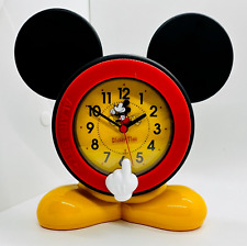 VTG HTF Disney Enterprises Inc Mickey Mouse Mouse Alarm Clock (READ) picture