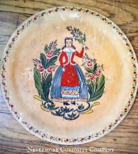 Vintage Wooden Handpainted Serving Tray picture