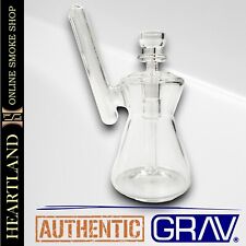 GRAV Hourglass Pocket Bubbler Bong Smoking Bowl Hand Pipe CLEAR picture