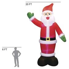 20 FT TALL SANTA INFLATABLE YARD CHRISTMAS DECORATION NEW IN BOX HUGE GIANT SIZE picture