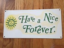 Have A Nice Day Forever Sunshine Flower Child Vintage Framed Sign Home Decor   picture