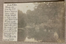 Real Photo Postcard RPPC 1905 Lake Landscape Scene Illinois Travel Posted picture