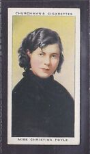 MISS CHRISTINA FOYLE - BOOKSELLER - 80 + year old UK Card # 14 picture