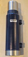 Stanley Classic Vacuum Thermos  Blue Hammertone 1.1 Qt Stainless Used picture