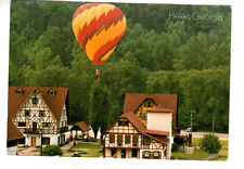 Postcard: Helen, GA (Georgia) - Hot Air Balloon above Alps-style chalet homes picture