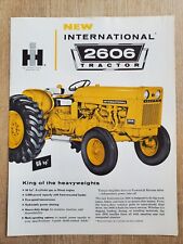 INTERNATIONAL 2606 Tractor Sales Brochure Fold-Open Vintage CR-1818-M IH picture