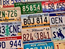 Embossed License Plates in Craft Condition -  All States Available & More picture