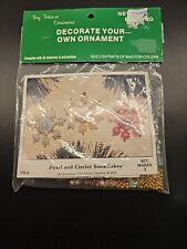 Vintage Merri Mac Christmas Ornament Kit Pearl Circlet Snowflake Tiny Treasure  picture