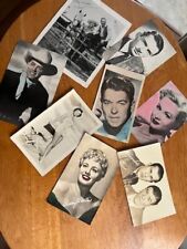 Vtg 1950s Hollywood Stars Postcards (8) Sent to Hollywood Fan / Winters Peck + picture
