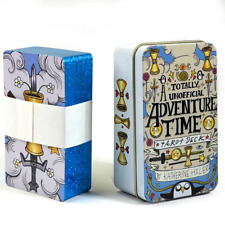 Adventures Time Tarot 78Pcs Cards in a Tin Metal Box Plated Edge Divination Deck picture