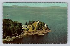 Rockland ME-Maine, Owl's Head Light House, Vintage Souvenir Postcard picture