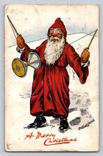 c1910 Raphael Tuck Santa Claus Diablo Stick Trick Christmas P219 picture