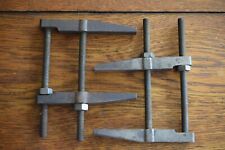 2 Vintage Large Unmarked Machinist Toolmaker Parallel Clamps 5