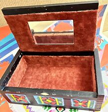 Box Handmade Ukrainian Souvenir Cassette Wooden Box Vintage Collectible picture