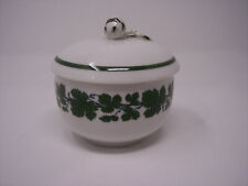 Meissen FULL GREEN VINE Sugar bowl with Rose Finial picture