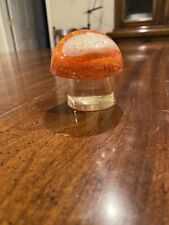 Vtg Lucite Acrylic Resin Mushroom Paperweight w Coral picture