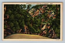 Green Mountains VT, Smugglers Notch, Vermont Vintage Postcard picture