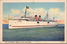 1938 Great Lakes Steamship Postcard 