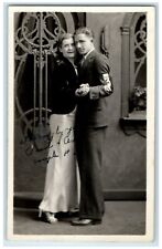 c1930's Couple Romance Dancing Contest RPPC Photo Posted Vintage Postcard picture