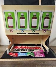 Vintage Robitussin Cough Syrup Drug Store Merchandising Display Cardboard Sign  picture