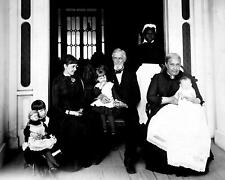 1864 Confederate President JEFFERSON DAVIS Family & House Slave PHOTO (176-u ) picture