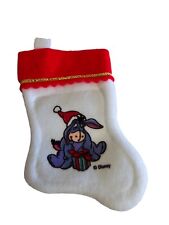 WALT DISNEY Small Eeyore CHRISTMAS STOCKING MINIATURE 1990's COLLECTIBLE Rare picture