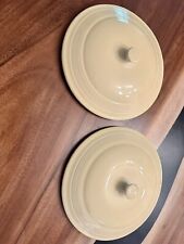 Fiestaware Pale Yellow Round Casserole Dish Lid picture