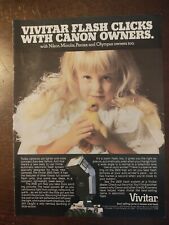Vivitar Flash Full Page Color Magazine AD Baby Duck picture