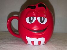 M&M 20oz Coffee Mug Red “Wanna piece of me?” 2019 from M&M’s World 4.75” tall picture