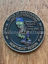 E92 U.S Department of Labor Inspector General Racketeering Fraud Challenge Coin picture