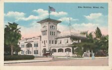 Postcard Elks Building Miami Dade County Florida FL White Border picture