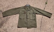 Vintage HBT Jacket Size 36R WW2 1940s 13 Star Army Shirt M43 Paint Splat Thrash picture