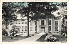 Moravian Church Lititz Pennsylvania PA c1940 Vintage Postcard picture