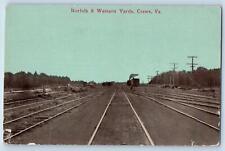 Crewe Virginia VA Postcard Norfolk And Western Yards Railroad c1960's Vintage picture