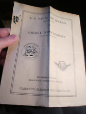 1944 U.S. NAVAL AIR STATION VS CHERRY POINT MARINES FOOTBALL PROGRAM BBA50 picture