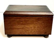Vintage Swiss Thorens Music And Jewelry Box Walnut Auld Lang Syne Working  picture