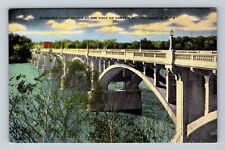 Columbia SC-South Carolina, Congaree River Bridge, Antique Vintage Postcard picture