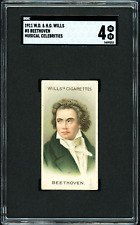 1911 Wills's Cigarettes Musical Celebrities Beethoven SGC 4 ONLY 4 Graded HIGHER picture