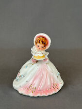 Rare Josef Originals GIRL WITH CAKE Bonnets & Bows 5”  Figurine AS IS picture
