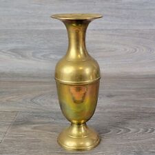 Vintage Brass Vase Small Gold Toned Indie Boho Metal Brass Flower Floral Small 8 picture