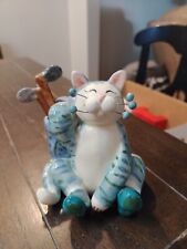 Annaco Creations Retired Whimsiclay LARGE CAT GOLFER by Amy Lacombe 28328 D11 picture