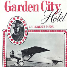 Garden City Hotel Menu Charles Lindbergh Spirit Of St Louis Airplane Long Island picture