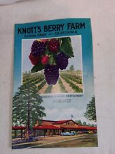 Vintage ~1952? Knott's Berry Farm California Chicken Dinner Restaurant Menu picture